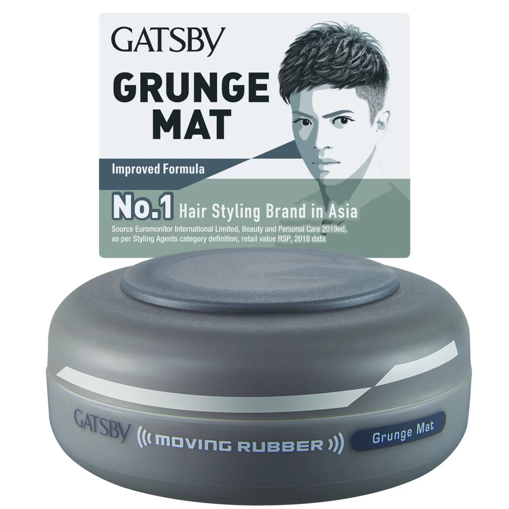 Gatsby Moving Rubber Hair Styling Wax (80g) – Flexible Hold & Natural Finish