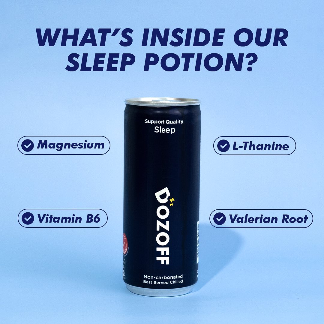 Dozoff Natural 12-Can Drink Rejuvenating Rest Sleeping Quality Sleep Time