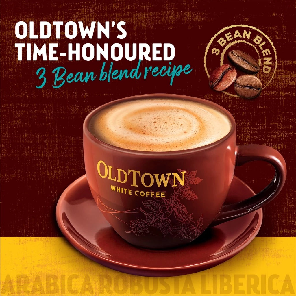 OLDTOWN Natural Cane Sugar Instant Premix 3in1 White Coffee 36g x 15s