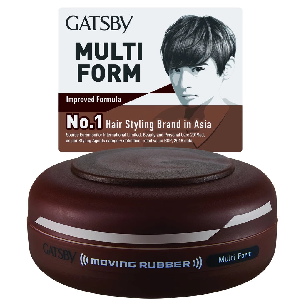 Gatsby Moving Rubber Hair Styling Wax (80g) – Flexible Hold & Natural Finish