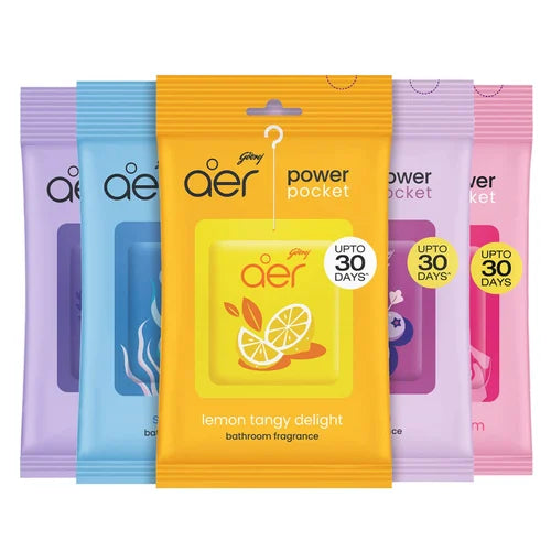 Godrej Aer Pocket Air Freshener Viral (10g) – Bathroom Hanging Fragrance