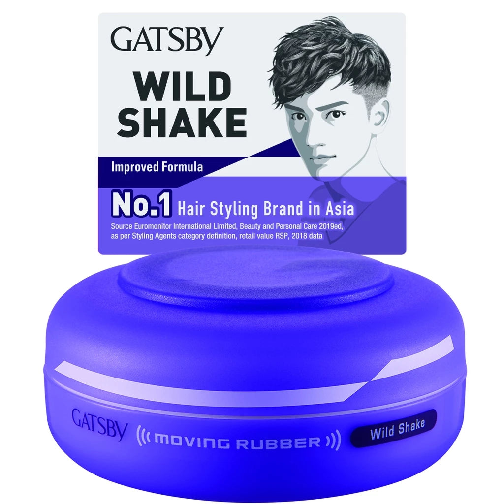 Gatsby Moving Rubber Hair Styling Wax (80g) – Flexible Hold & Natural Finish