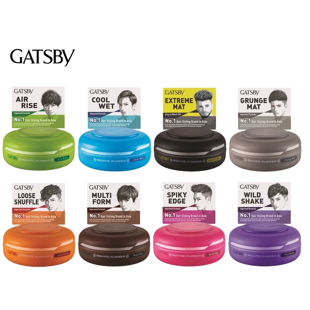 Gatsby Moving Rubber Hair Styling Wax (80g) – Flexible Hold & Natural Finish