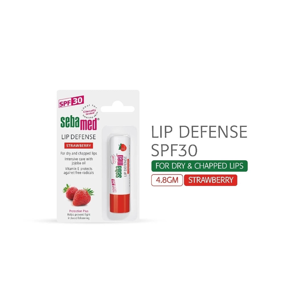Sebamed Lip Defense SPF 30 - Cherry, Strawberry, Watermelon, Original, 4.8g