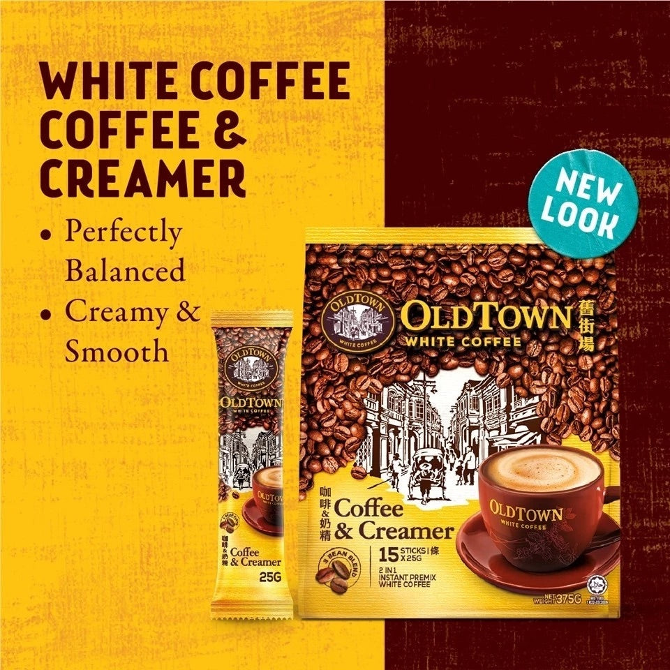 OLDTOWN Coffee & Creamer Instant Premix 2in1 White Coffee 25g x 15s