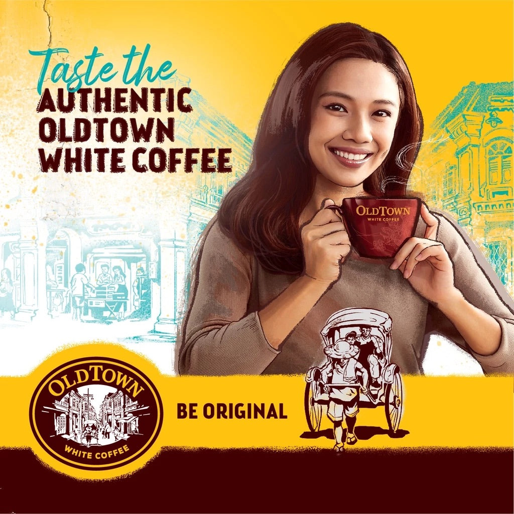 OLDTOWN Natural Cane Sugar Instant Premix 3in1 White Coffee 36g x 15s