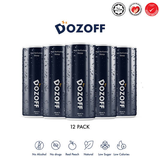 Dozoff Natural 12-Can Drink Rejuvenating Rest Sleeping Quality Sleep Time