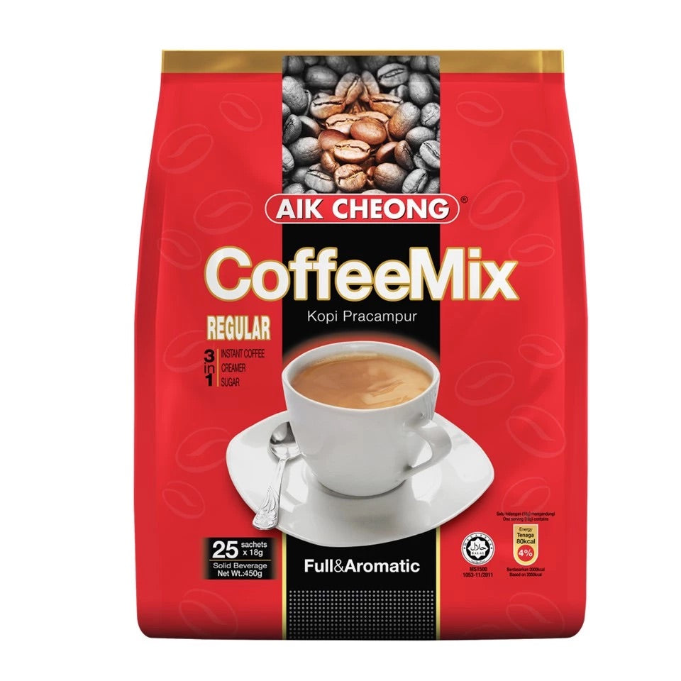 Aik Cheong 3 In 1 Coffee Mix Regular 25s x 18g