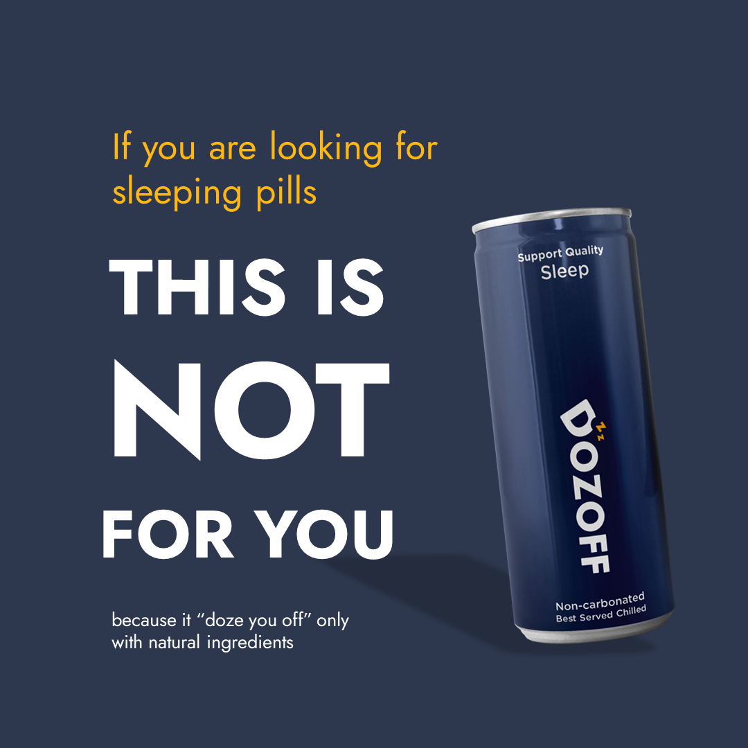 Dozoff Natural 4-Can Drink Rejuvenating Rest Sleeping Quality Sleep Time