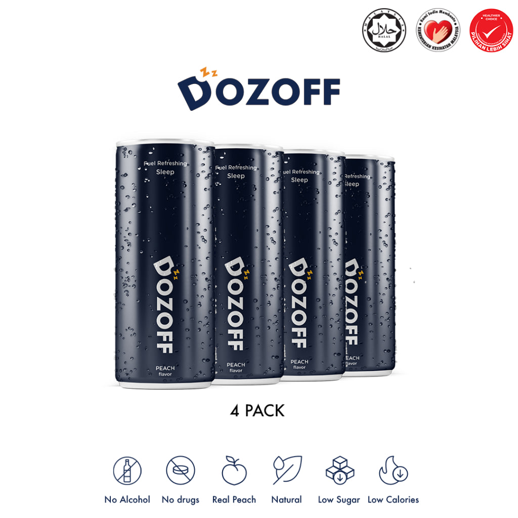 Dozoff Natural 4-Can Drink Rejuvenating Rest Sleeping Quality Sleep Time