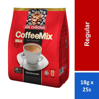 Aik Cheong 3 In 1 Coffee Mix Regular 25s x 18g