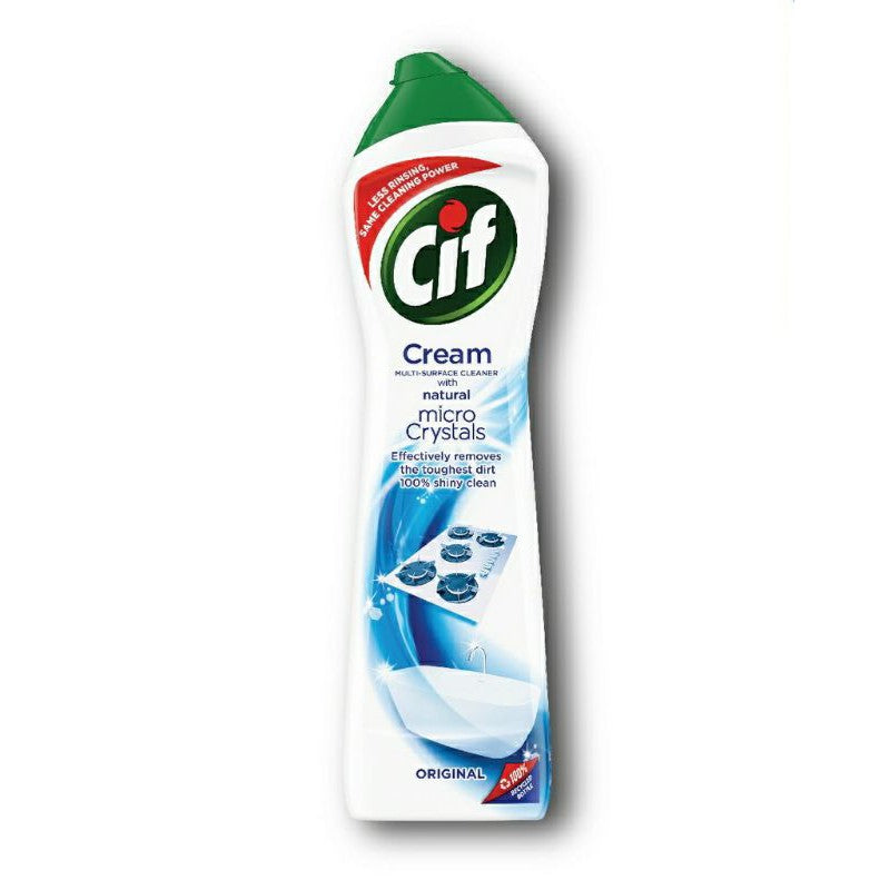 Cif Multipurpose Micro Crystals Cleaning Cream 660ml - Lemon & Regular Variants