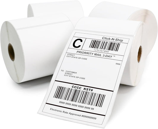 Thermal Roll Shipping Labels 350 pcs Size 4x6 for Address Mailing Postage USPS UPS FedEx Amazon Ebay