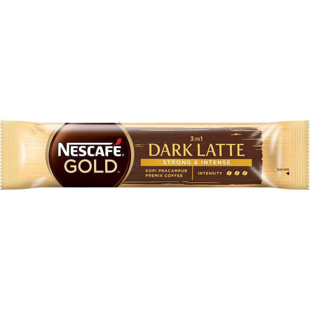 Nescafe Gold Dark Latte 34g x 12 Sachets