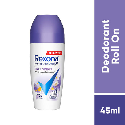 Rexona Women Roll On Deodorant Free Spirit 45ml [Bundle of 2unit]