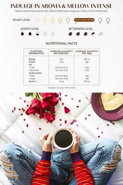 Moccona Indulgence High Roasted Coffee 100g