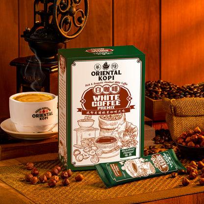 Oriental Hazelnut White Coffee – A Nutty Twist to Your Favorite Brew