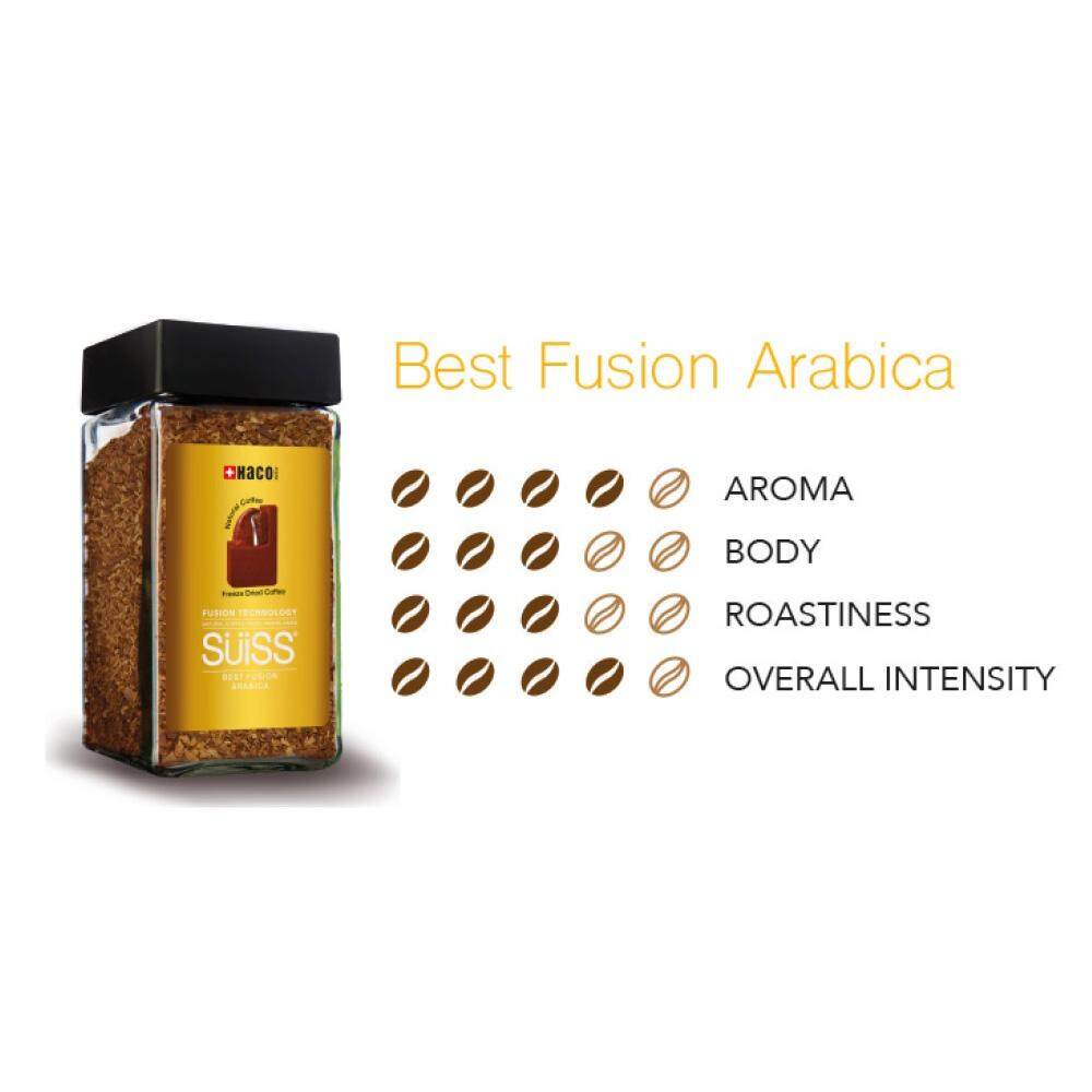 Haco SUiSS Best Fusion Arabica Freeze Dried Soluble Coffee 100g