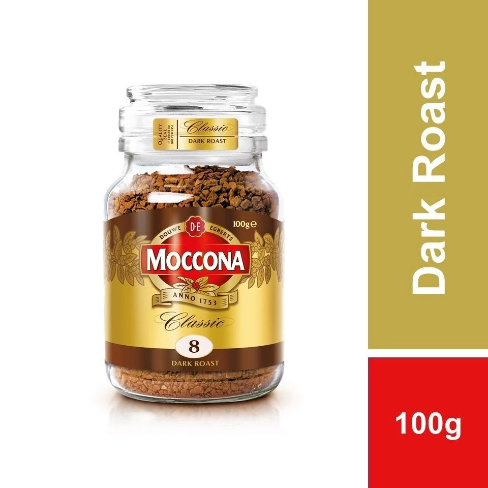 MOCCONA Classic Dark Roast Freeze Dried Instant Coffee Jar 100g