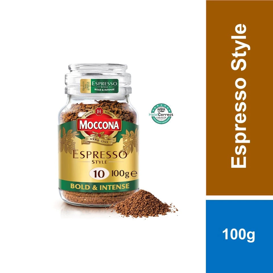 MOCCONA Classic Espresso Style Freeze Dried Instant Coffee Jar 100g