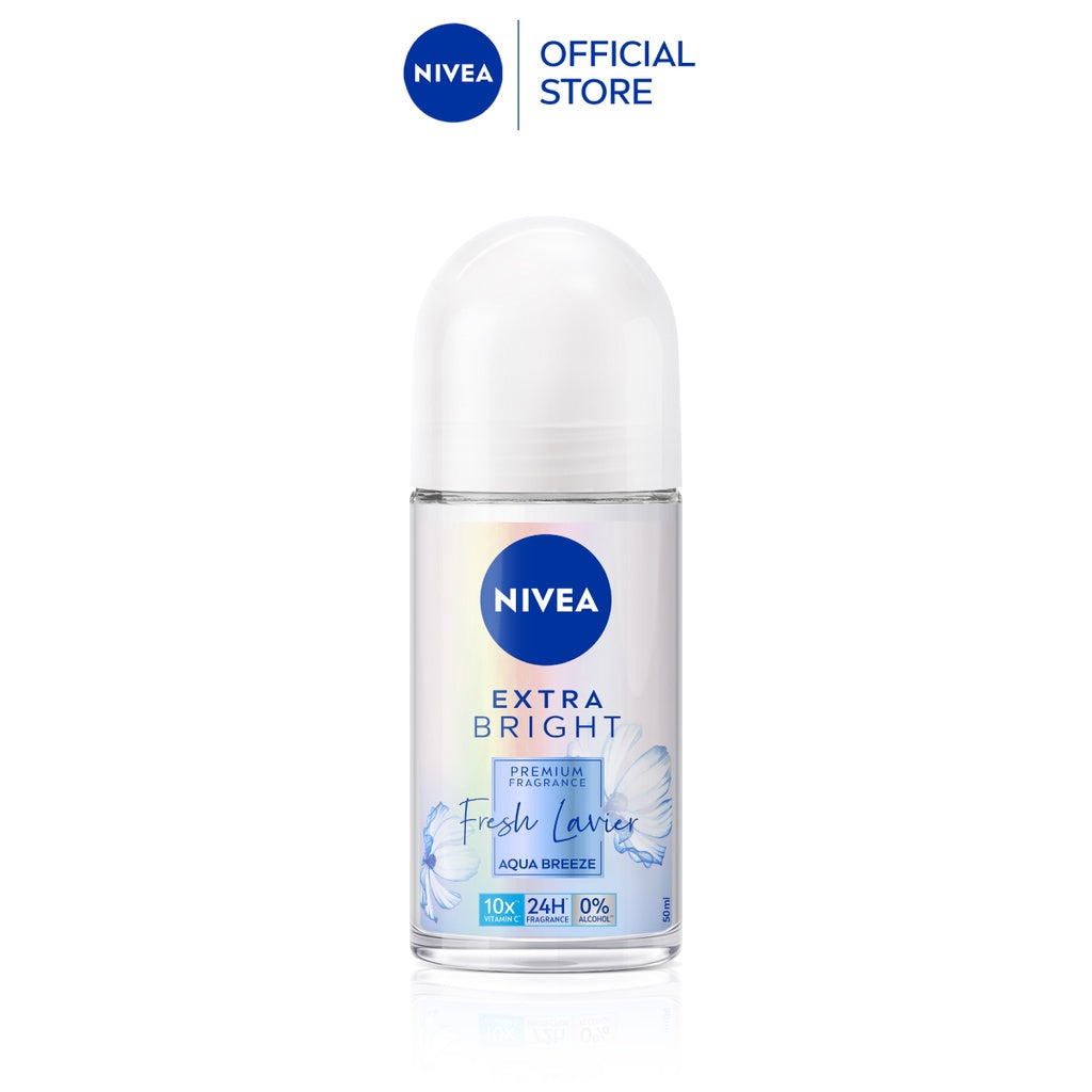 NIVEA Female Deodorant Extra Bright Fresh Lavier Roll On 50ml / Brightening / Anti Perspirant / No Sweat