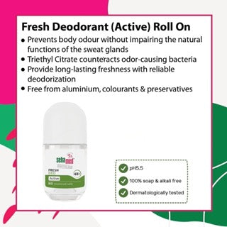 Sebamed Deodorant Roll-On Active for Sensitive Skin 50ml