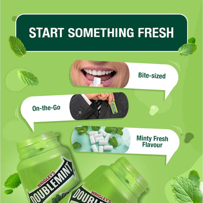 Doublemint Cool Peppermint Bottle Chewing Gum Pack of 8
