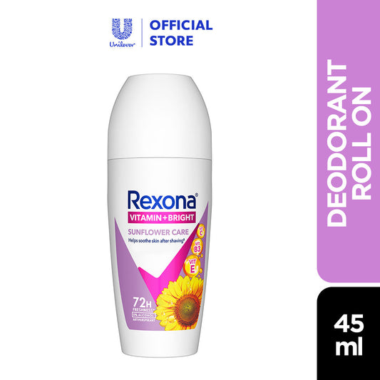 Rexona Women Roll On Deodorant Sunflower Care Advance Brightening 45ml [Bundle of 2unit]