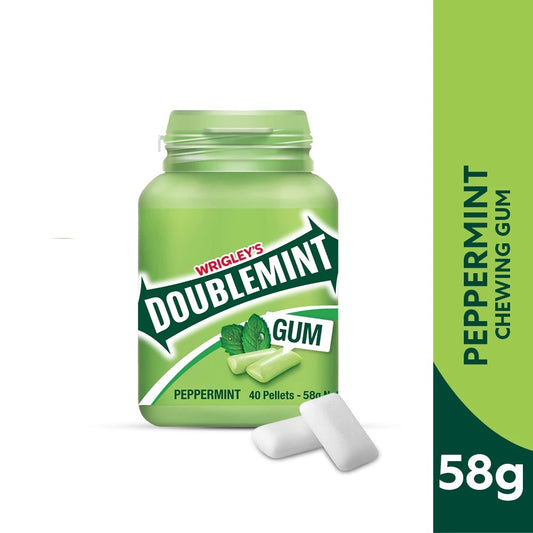 Doublemint Cool Peppermint Bottle Chewing Gum Pack of 8