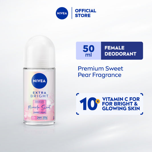 NIVEA Female Deodorant Extra Bright Miracle Sweet Roll On 50ml / Brightening / Anti Perspirant / No Sweat