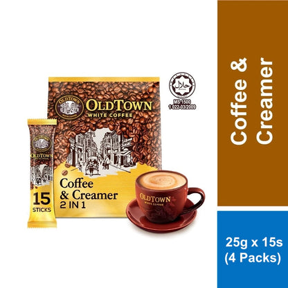 OLDTOWN Coffee & Creamer Instant Premix 2in1 White Coffee 25g x 15s