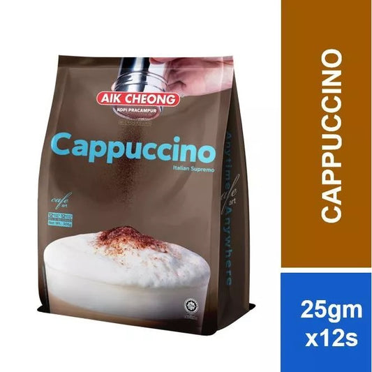 Aik Cheong 3 In 1 Cappuccino with Choco Granule 25g x 12s