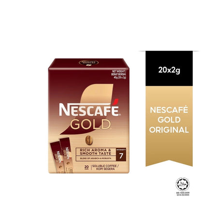 Nescafe Gold Rich & Smooth Instant Coffee 20 sticks x 2g