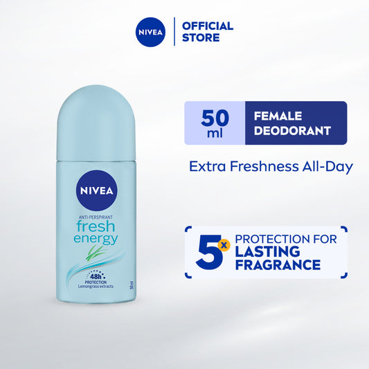 NIVEA Female Deodorant Fresh Energy Roll On 50ml / Personal Care / Dry / No Sweat / Perfume / Fragrance