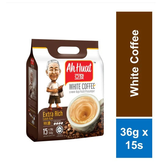 Ah Huat White Coffee Extra Rich 36g x 15s