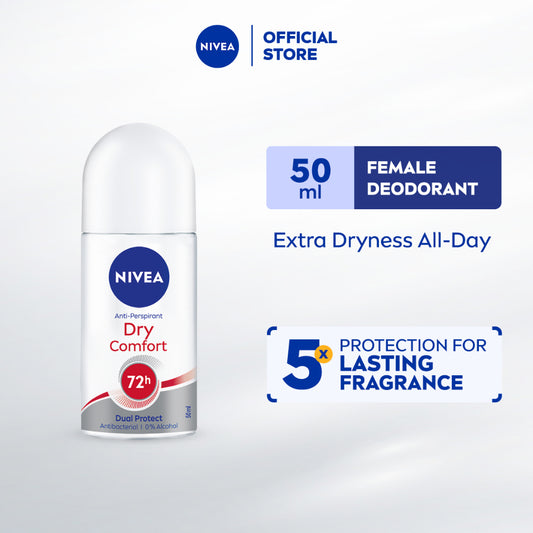 NIVEA Female Deodorant Dry Comfort Roll On Personal Care Fresh No Sweat Perfume & Fragrance