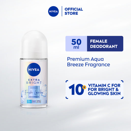 NIVEA Female Deodorant Extra Bright Fresh Lavier Roll On 50ml / Brightening / Anti Perspirant / No Sweat